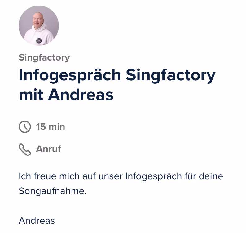 Vereinbare ein perönliches Gespräch mit uns